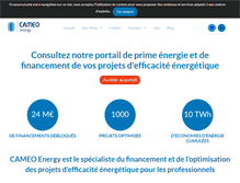 Tablet Screenshot of cameo-energy.com